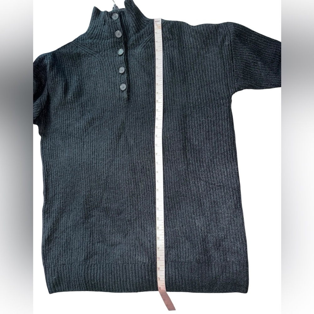 🔥3/$30 🔥 GAP Maternity Black Cowl Neck Sweater Size Large - Picture 5 of 7